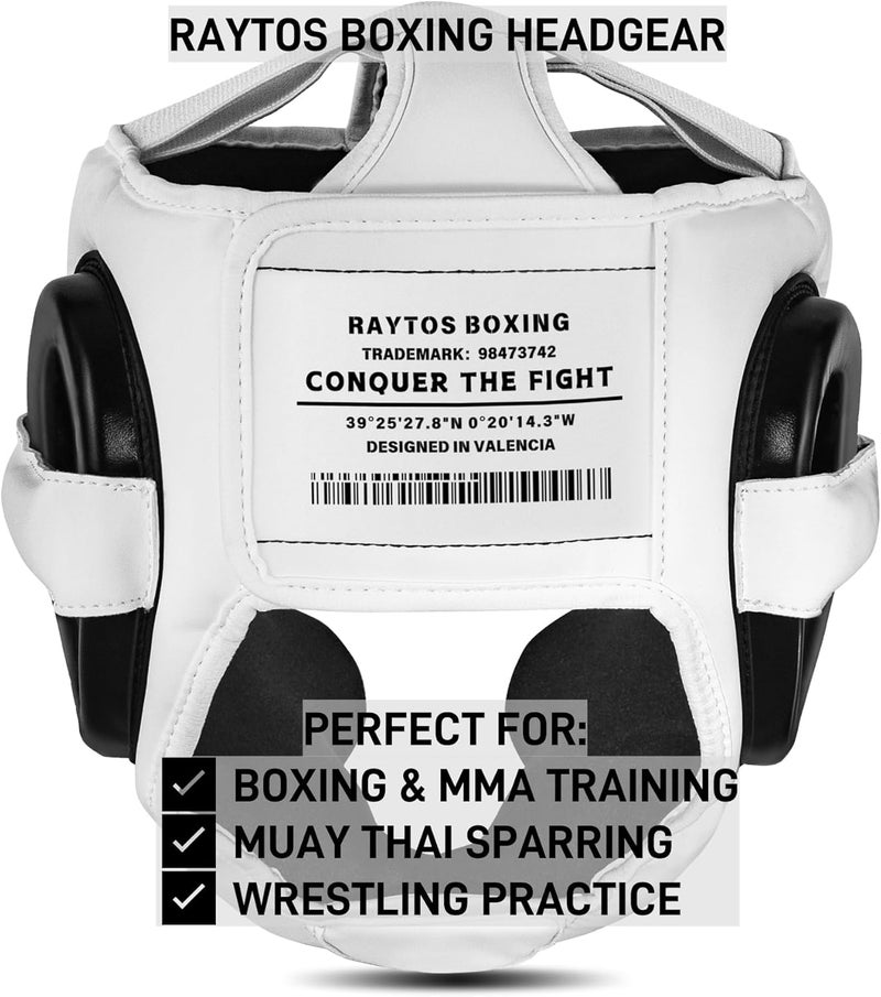 Raytos Boxing Headgear Helmet for Men Women - Professional Lightweight Open Face Combat Head Guard with Breathable Protection, Secure Fit for MMA Muay Thai Kickboxing Sparring Training Fighter - Image 5